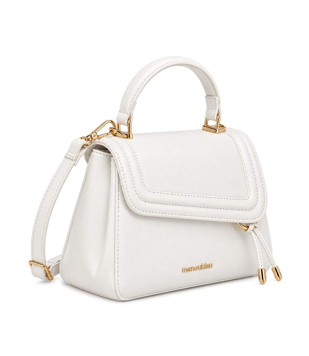 Sac à bandoulière blanc femme manoukian melissa-1