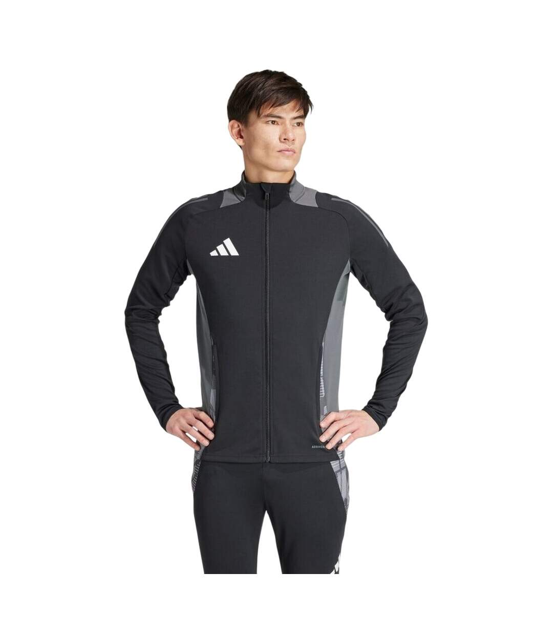 Sweat Trio Homme Noir Gris Adidas-1