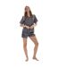 Ensemble De Pyjama Court Manches Courtes Femme Charbon Keanu-2
