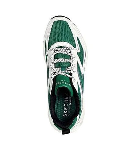 Skechers Womens/Ladies Tres-Air Uno - Street Fl-Air Sneakers (White/Green) - UTFS10303