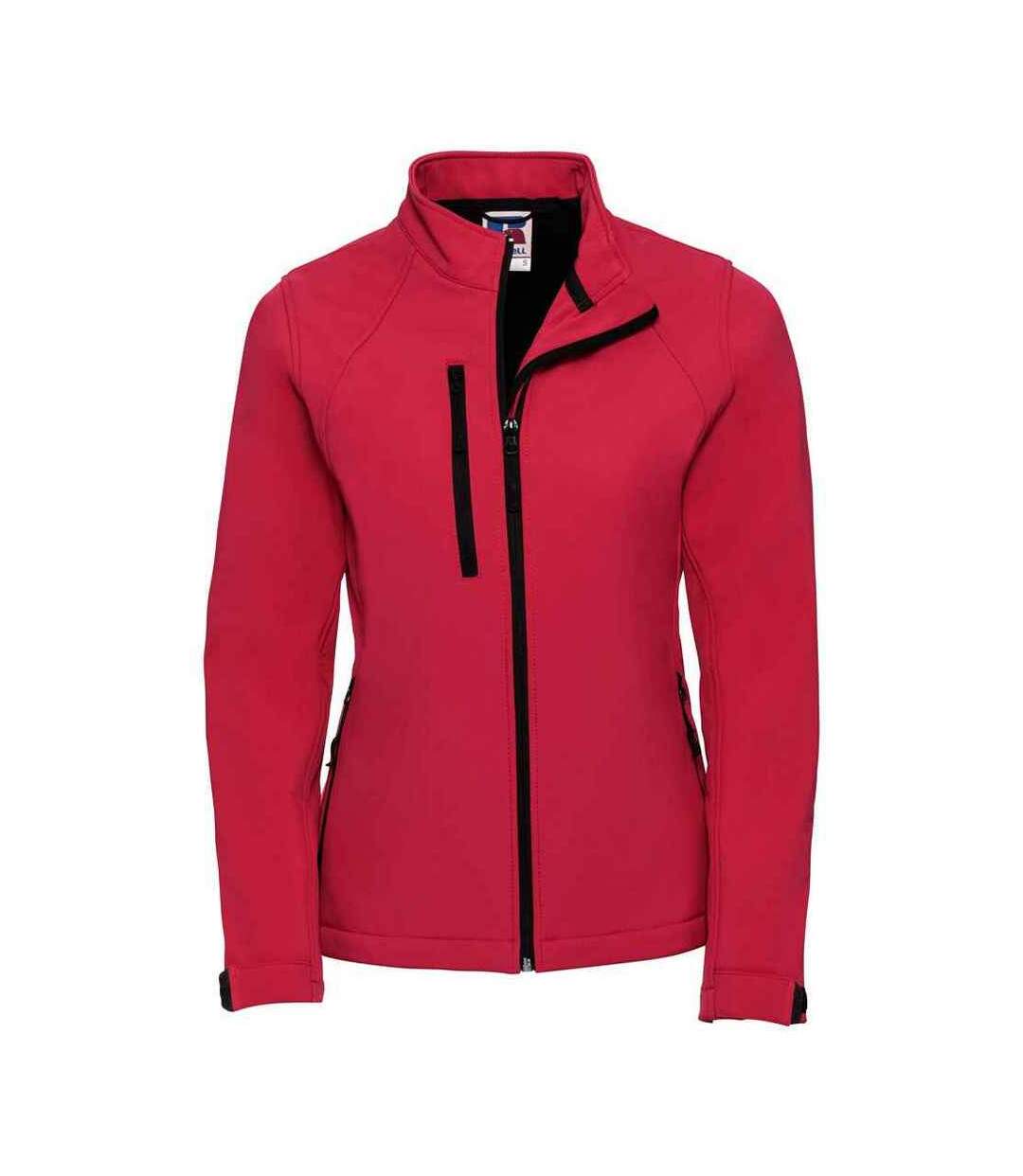 Veste softshell femme rouge classique Russell-1