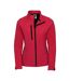 Veste softshell femme rouge classique Russell-1