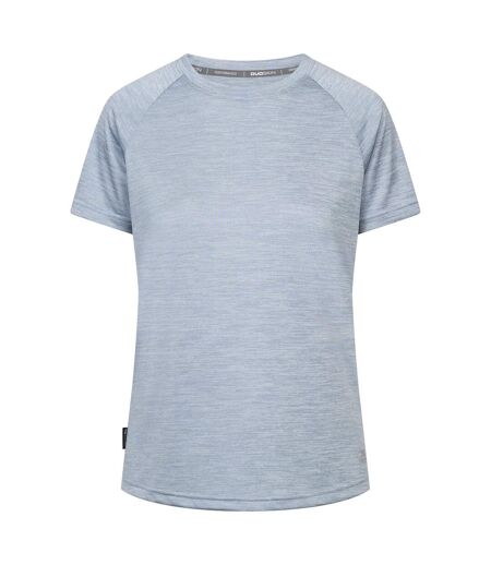 Haut De Sport Chiné Manches Courtes Selinne Femme Bleu Ciel Chiné Trespass