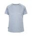 Haut De Sport Chiné Manches Courtes Selinne Femme Bleu Ciel Chiné Trespass-2