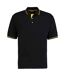 Polo St Mellion Homme Noir Jaune Kustom Kit-1