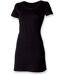 Robe t-shirt coton - SK257 - noir - femme