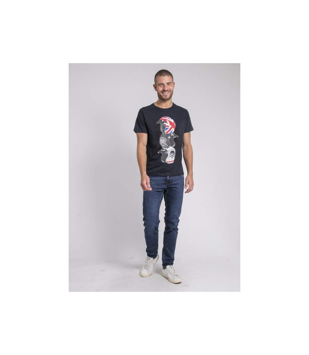 T-shirt col rond pur coton JOAKIM-4