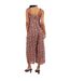 Womens/ladies Floral Pattern Sleeveless Jumpsuit Black Brave Soul-3