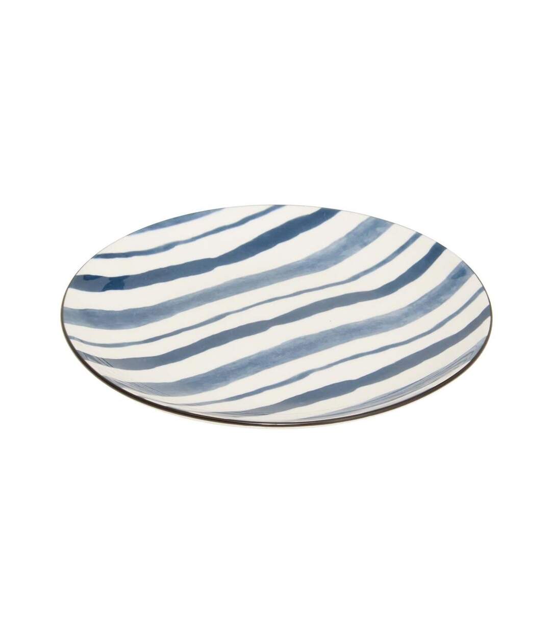 Lot de 6 Assiettes à Dessert Umami Rayure 19cm Bleu-2