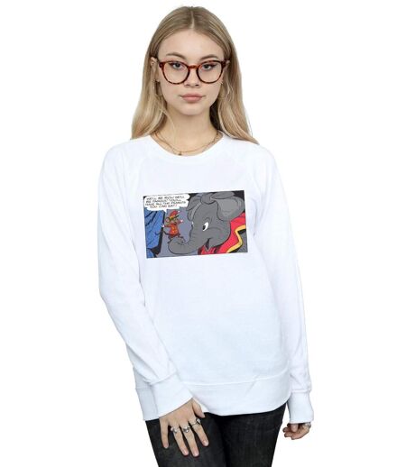 Disney - Sweat DUMBO RICH AND FAMOUS - Femme (Blanc) - UTBI12628
