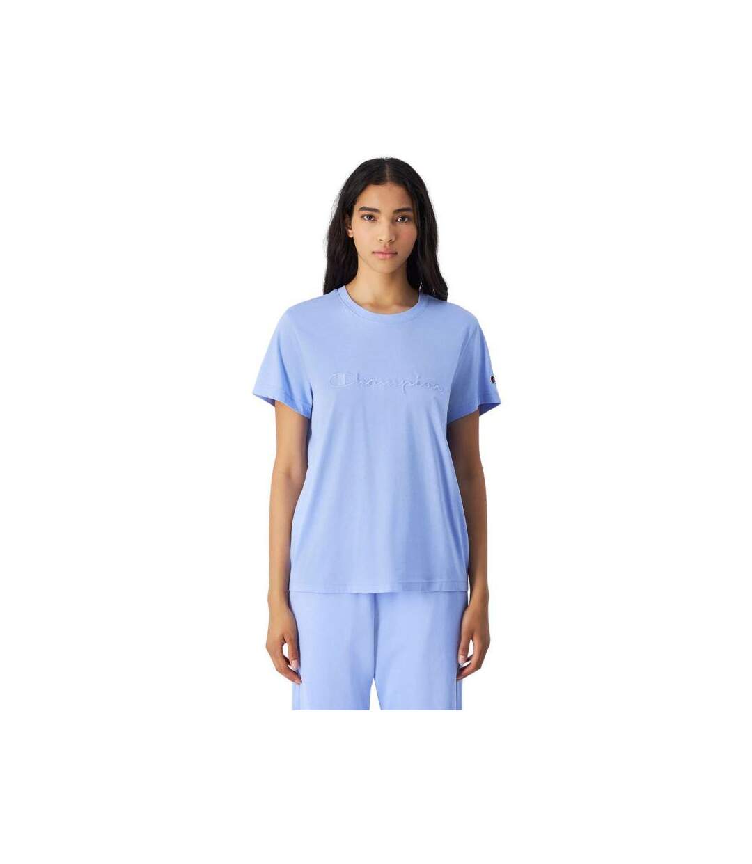 T-shirt Femme Bleu Champion-2