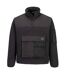 Unisex Adult Kx3 Quarter Zip Fleece Top Black Portwest-1