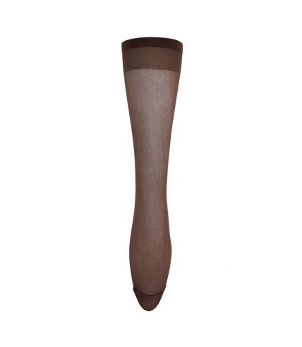 Joanna Gray Womens/Ladies Knee Highs (3 Pairs) (Chocolate Brown)