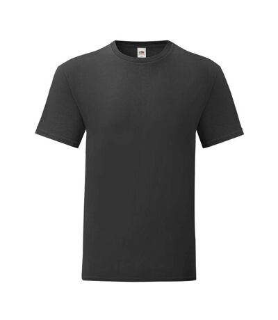 Mens iconic 150 t-shirt black Fruit of the Loom