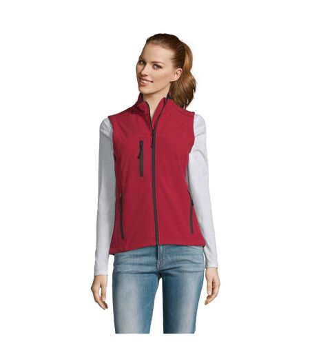 SOLS Womens/Ladies Rallye Soft Shell Bodywarmer Jacket (Red) - UTPC350
