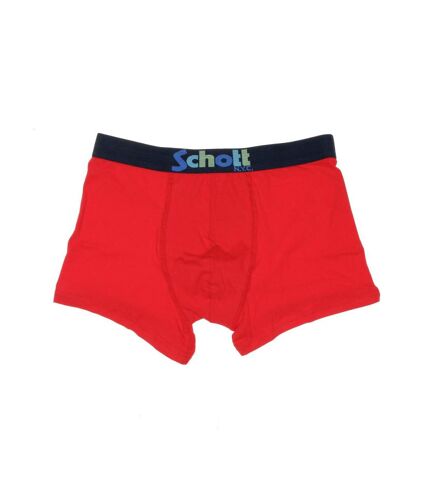 Boxer Rouge Homme Schott John - S