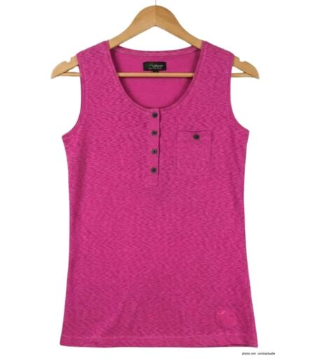 MAYFLOWER LOTUS2 — Débardeur sangria femme coton : l'éclat d'une couleur estivale et authentique