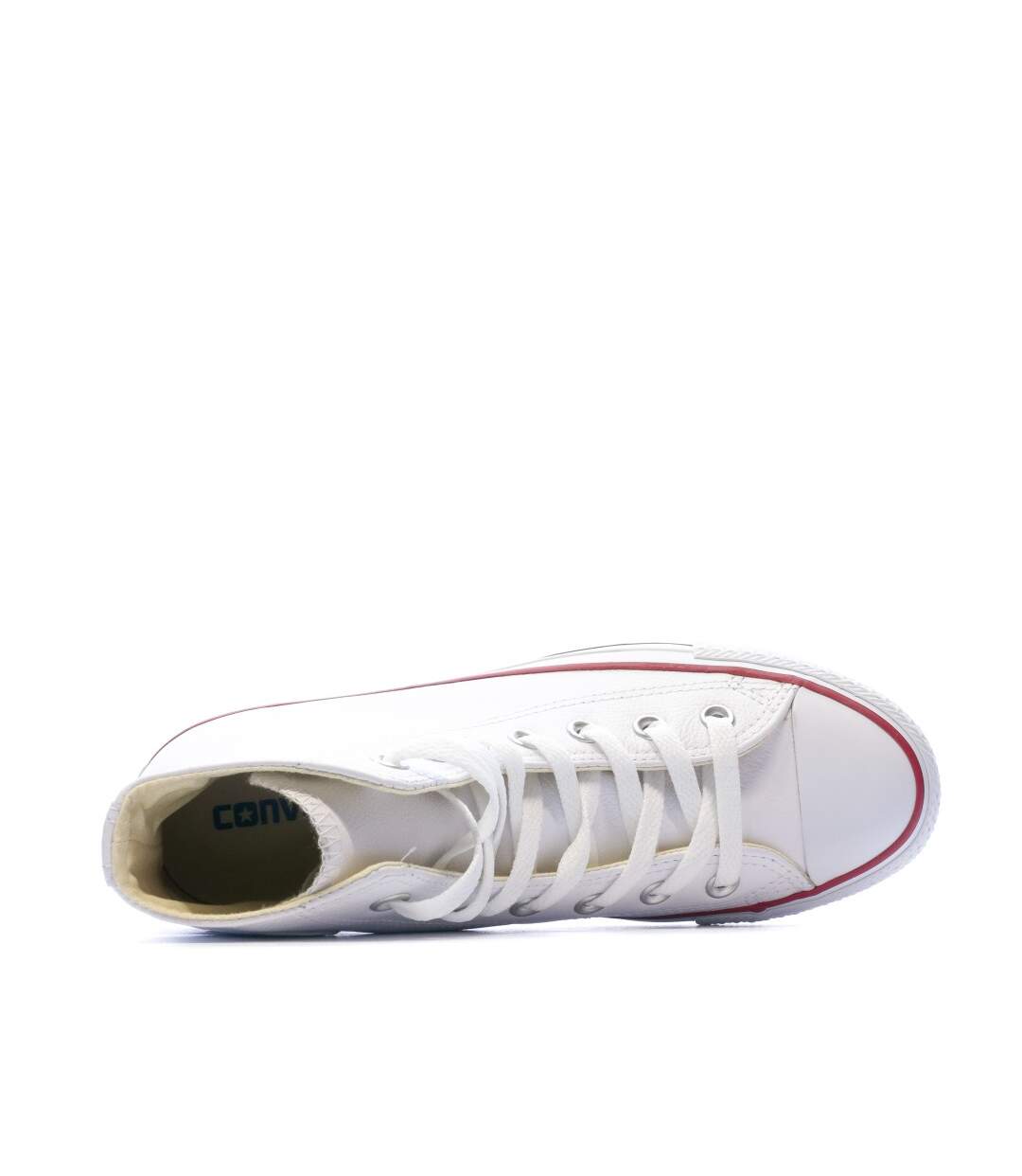 All Star Baskets cuir montantes blanches Homme/Femme Converse-4