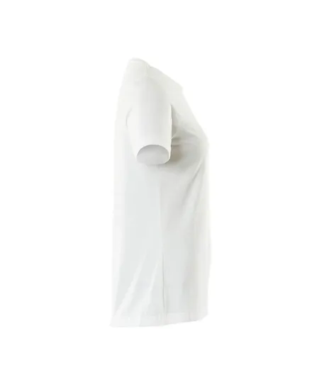 Womens/ladies Crossover T-shirt White Mascot