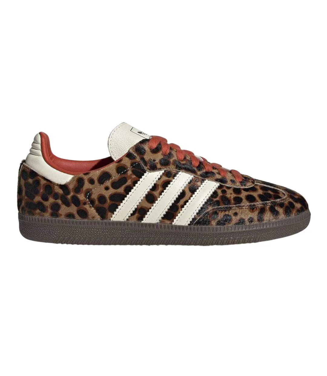 Baskets Motif/style Imprimé Léopard Samba Femme Marron Blanc Adidas-1