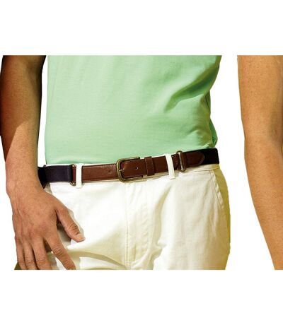 Asquith & Fox Mens Faux Leather And Canvas Belt (Black) - UTRW6144