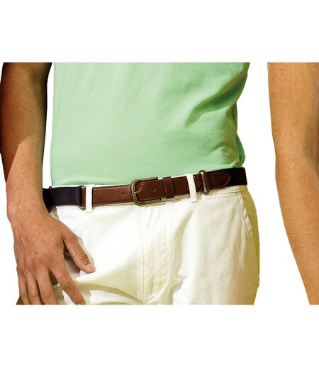 Asquith & Fox Mens Faux Leather And Canvas Belt (Black) - UTRW6144