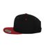 Casquette Ajustable Classic Noir Rouge Yupoong-3