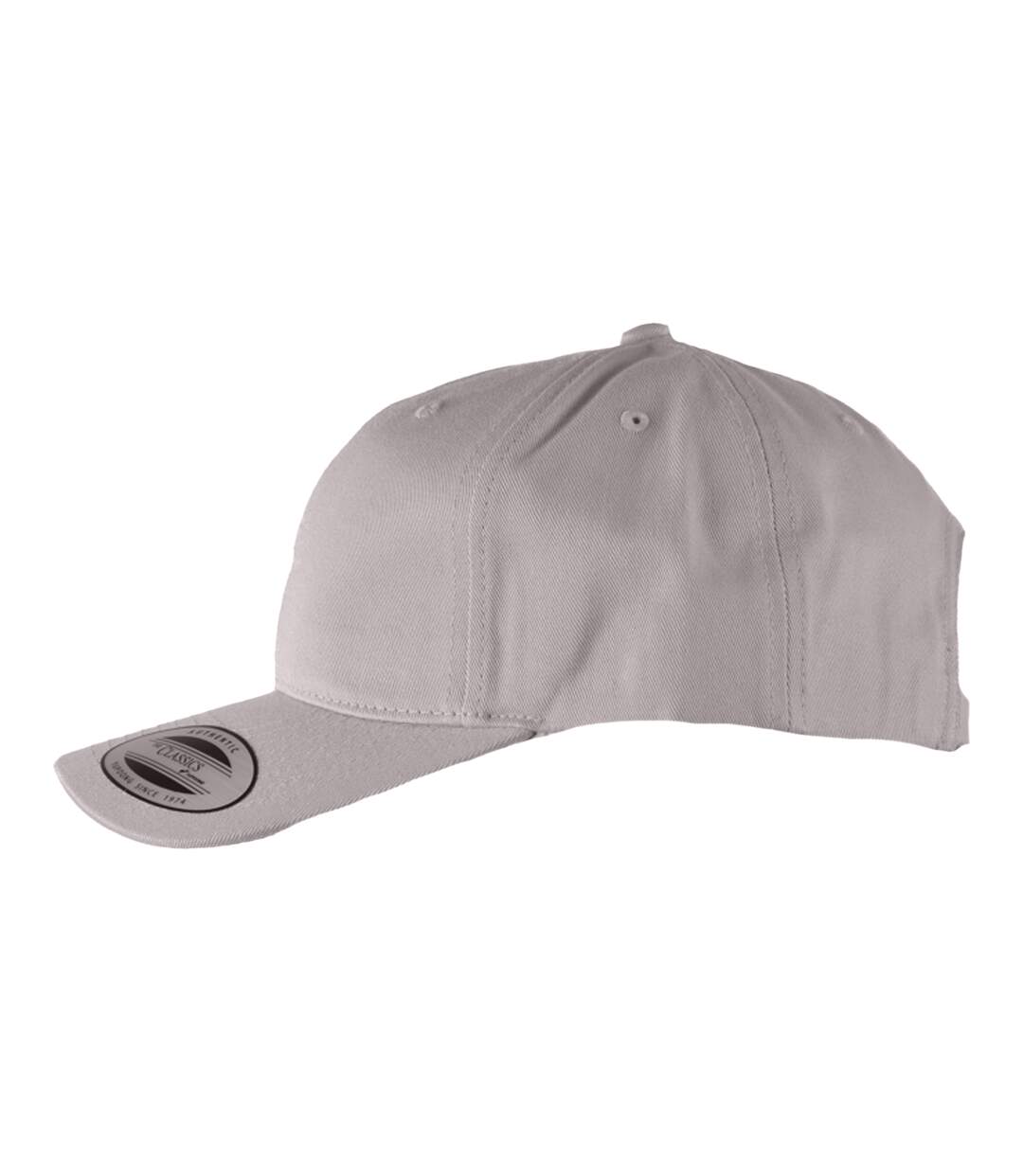 Casquette baseball adulte unisexe gris Yupoong-1