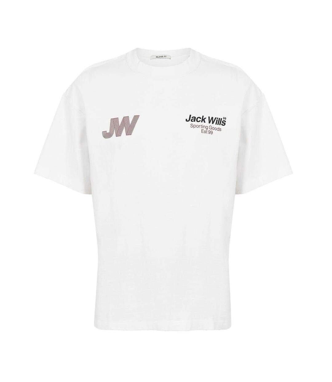 Mens Lettering T-shirt Forged Iron Jack Wills-4
