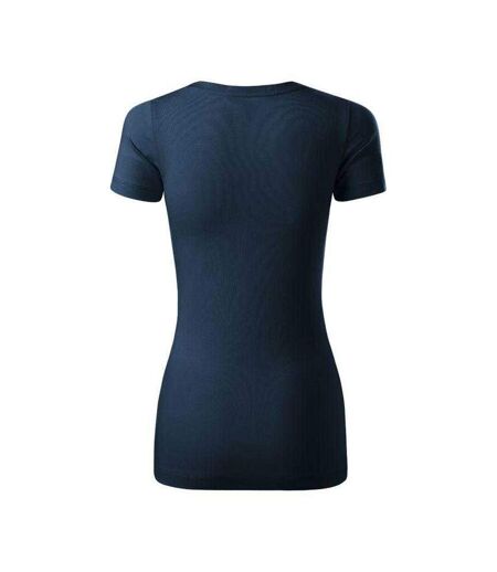 Womens/ladies Action T-shirt Navy Blue Malfini