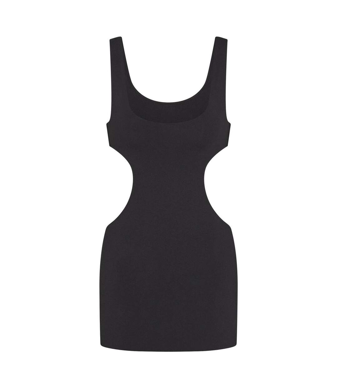 Womens Jersey Cut Out Mini Dress Dark Grey Skims-2