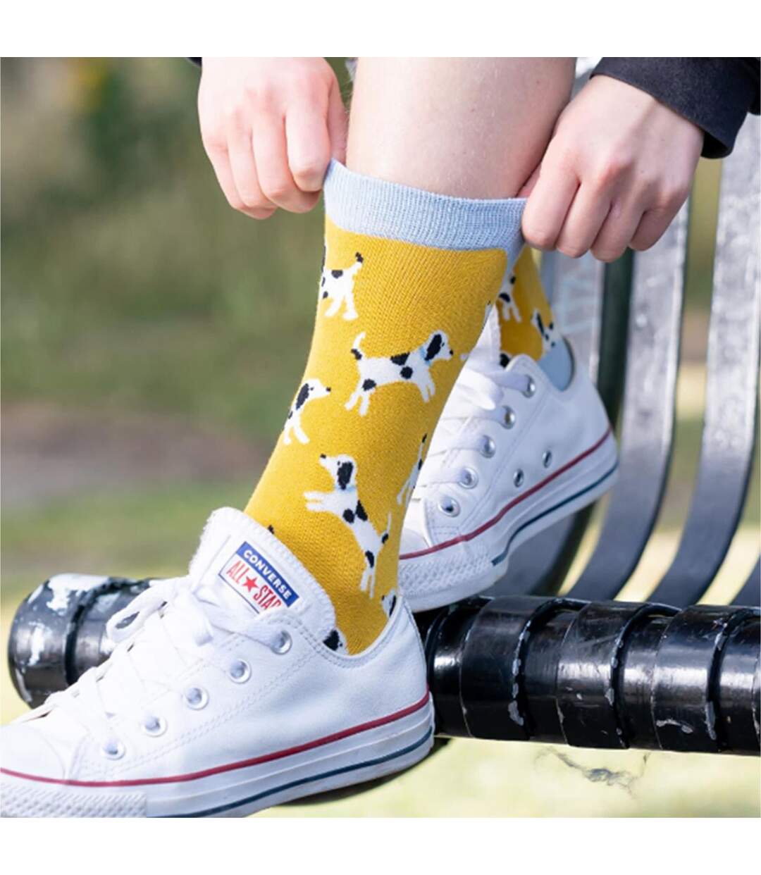 Chaussettes Femme Bambou Été avec Chien Motifs-3