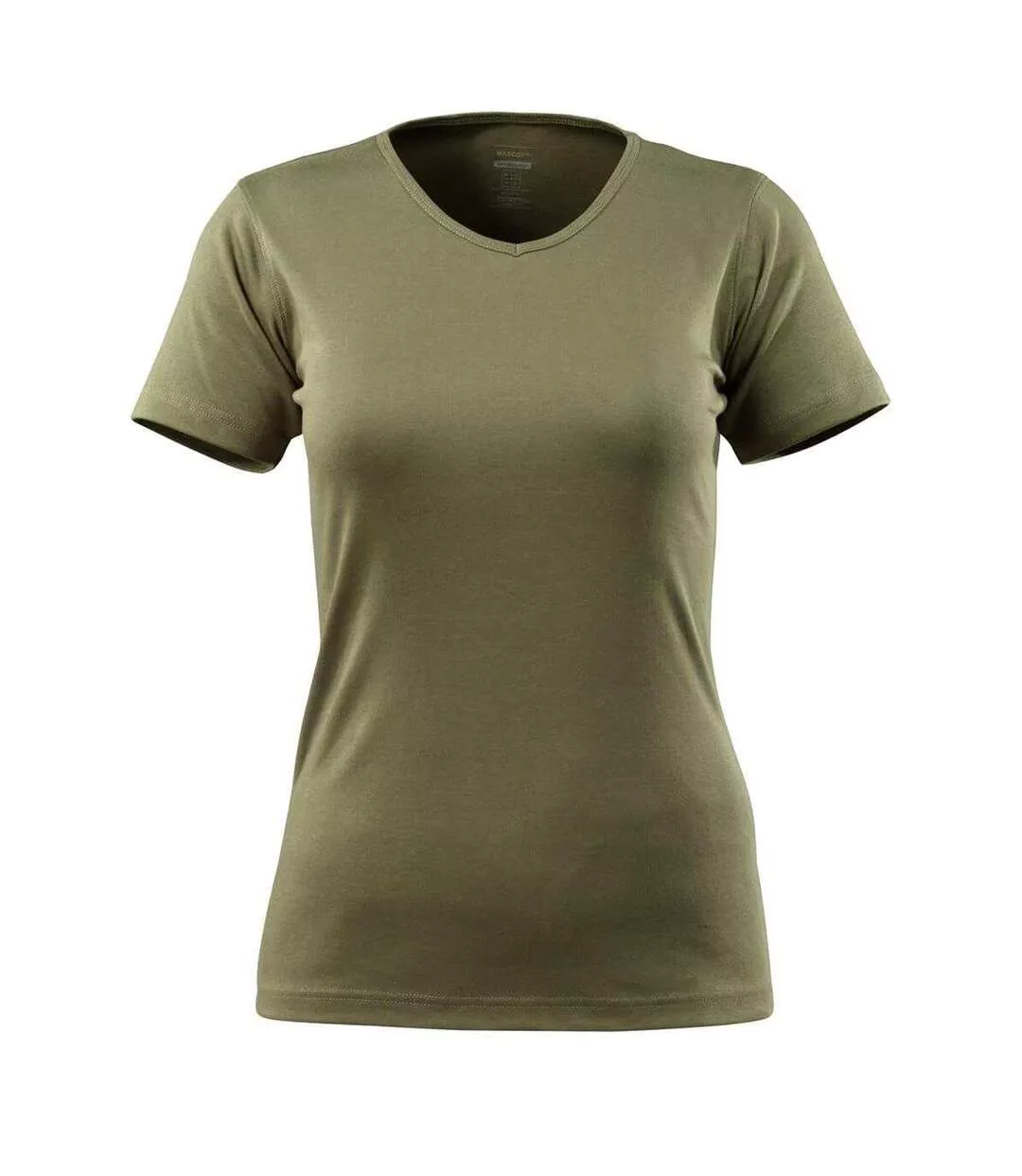 Womens/ladies Crossover Nice T-shirt Moss Green Mascot-1