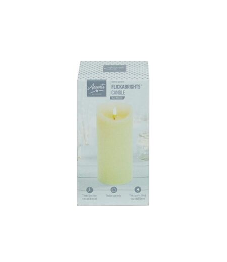 Flickabrights textured candle with timer one size cream Premier