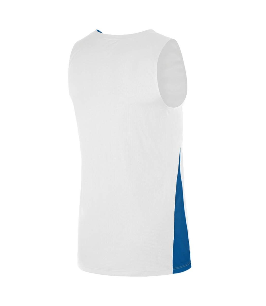 Mens Team V Neck Basketball Jersey White Royal Blue Nike-2