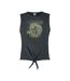 Womens/ladies Killer World Tour ´81 Iron Maiden Crop Top Charcoal Amplified-1