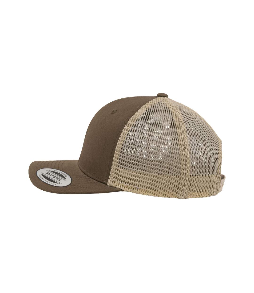 Casquette Trucker Motif/style Rétro Vert Kaki Foncé Kaki Flexfit-4