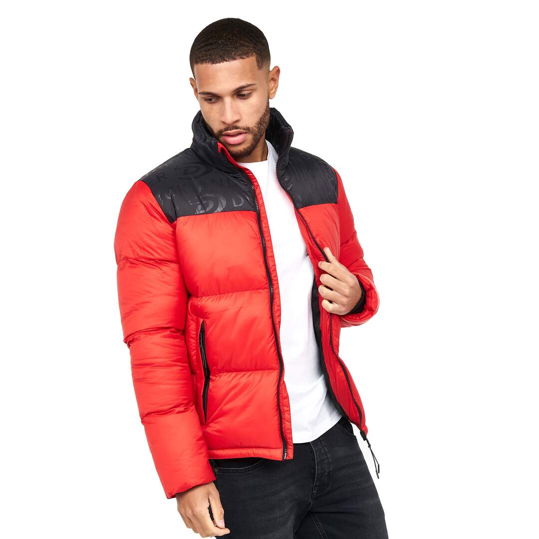 Mens synmax 2 quilted jacket red Duck and Cover-4