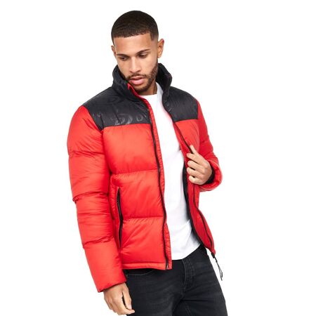 Mens synmax 2 quilted jacket red Duck and Cover