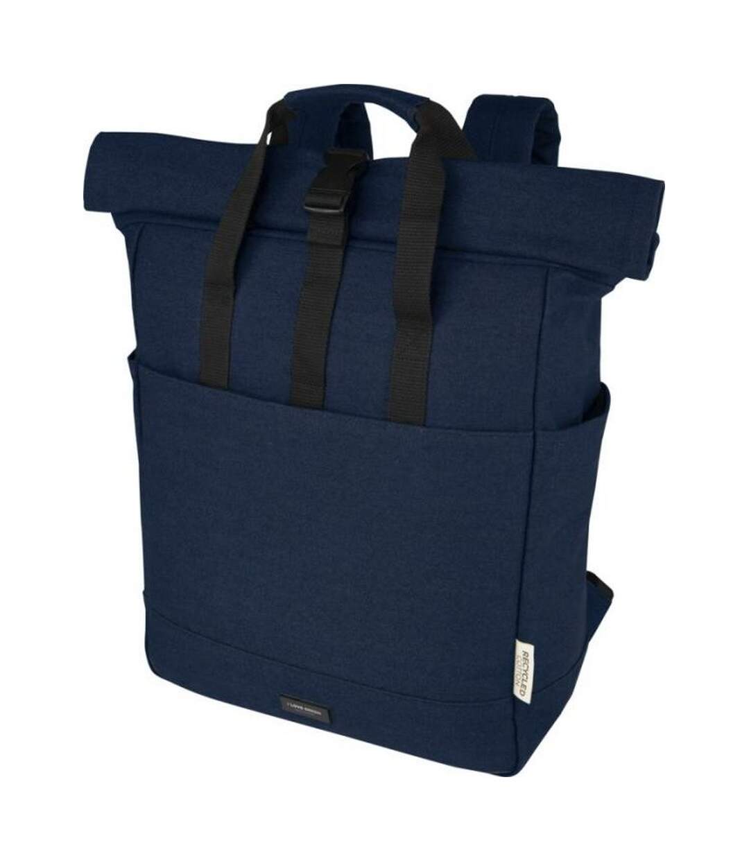 Joey roll top canvas 15l laptop backpack one size navy Generic-3