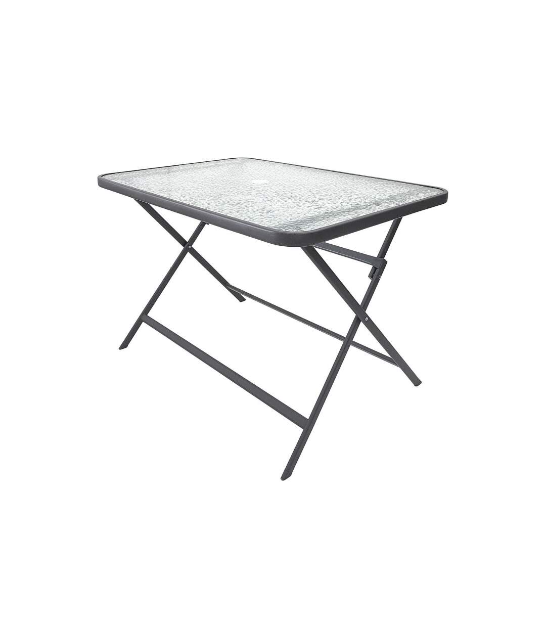 Table de Jardin en Verre Formentera 110cm Gris-4