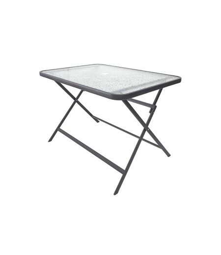 Table de Jardin en Verre Formentera 110cm Gris