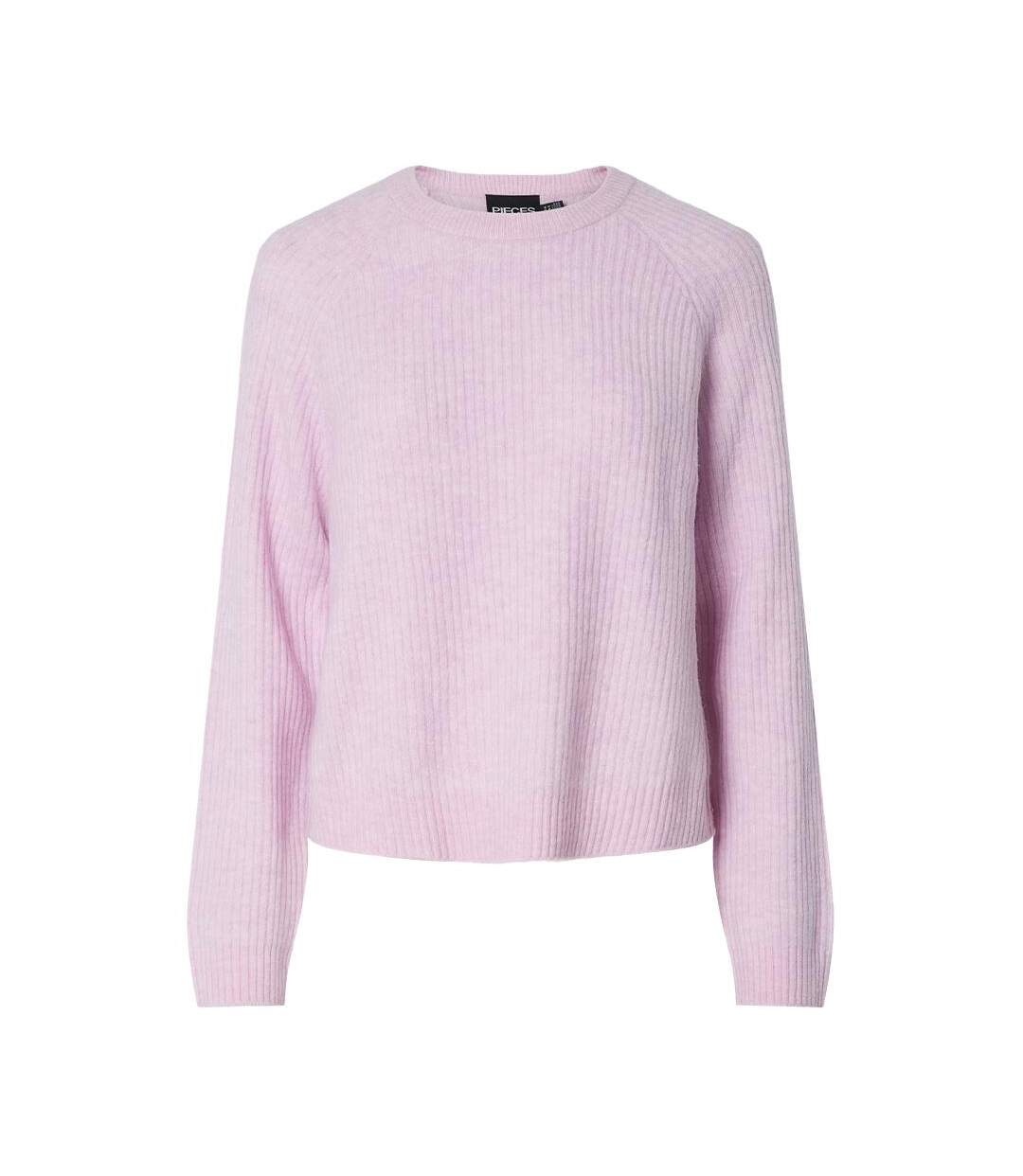 Pull rose femme pieces olla-1