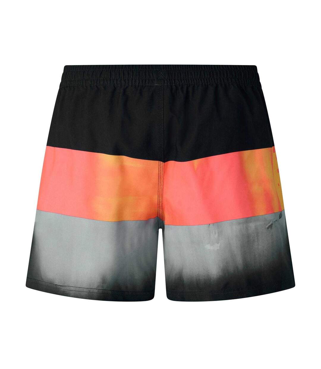 Mens Colour Block Swim Shorts Red Black Grey Quiksilver-3