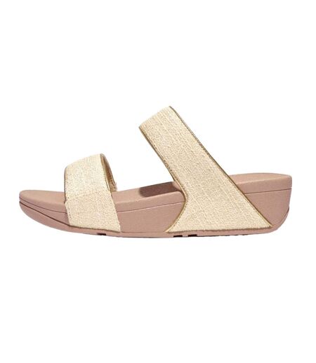 Claquettes Style Scintillant Lulu Femme Beige Gris Fit Flop