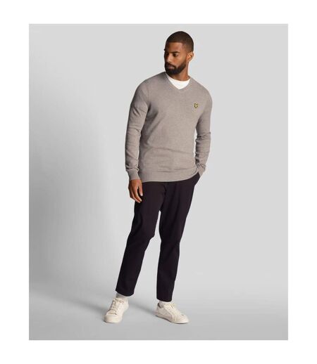 Pull Merino Homme Gris Lyle & Scott