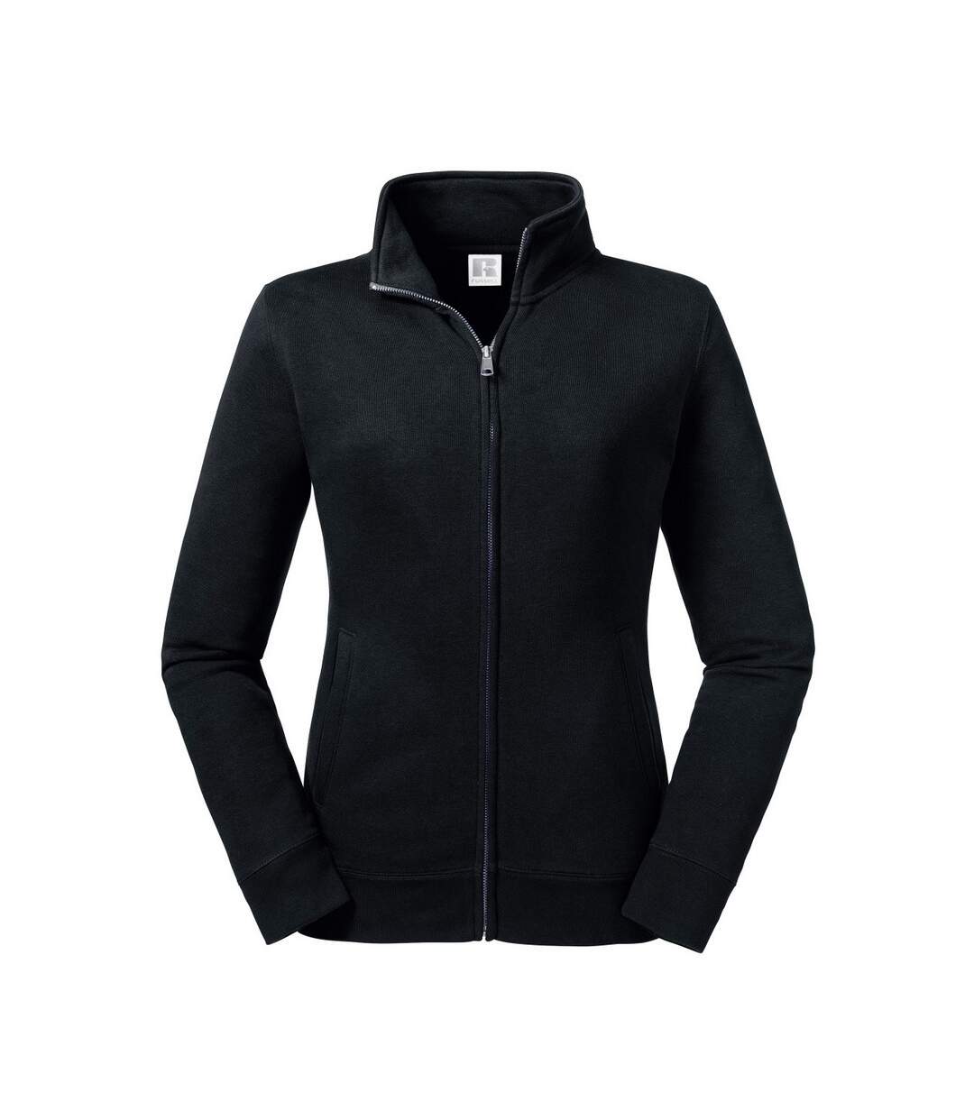 Russell Womens/Ladies Authentic Sweat Jacket (Black) - UTBC4656-1