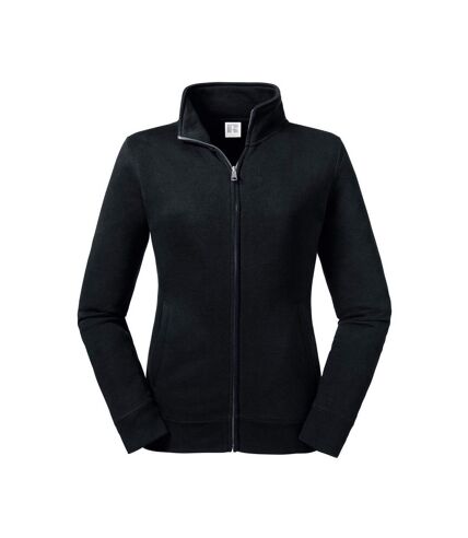 Russell Womens/Ladies Authentic Sweat Jacket (Black)