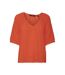 T-shirt rouge femme vero moda kassi-3