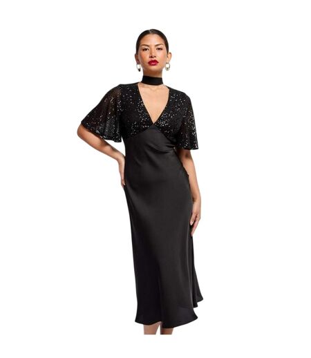 Robe Longue Femme Noir Little Mistress